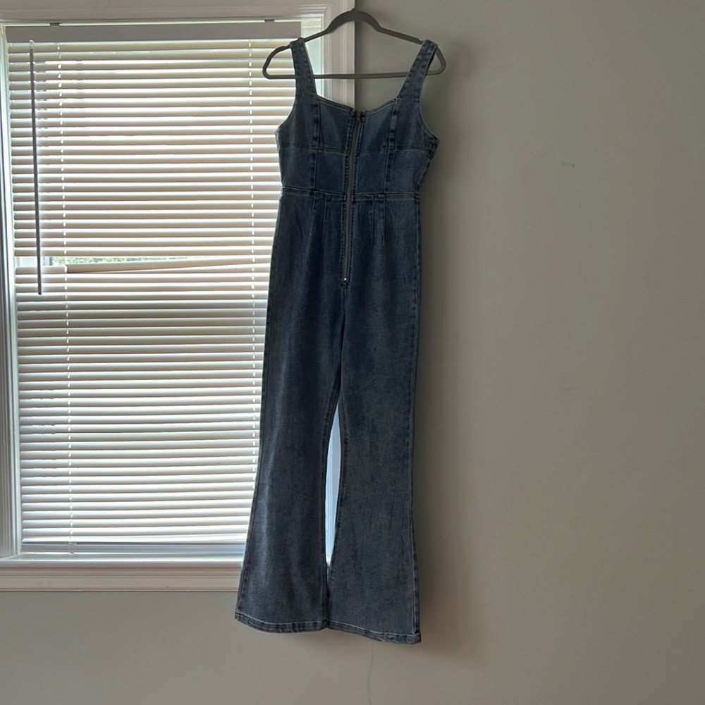 denim jumpsuit